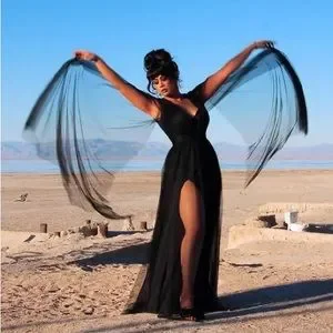 strapless open back dress Black One Shoulder Mermaid Lace Prom Dresses, One Shoulder Mermaid Lac –  morievent main image 1
